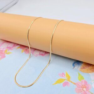 "Elegant Rose Gold Plated Brass Necklace – 50cm / 19.7 Inches, XPNL0097